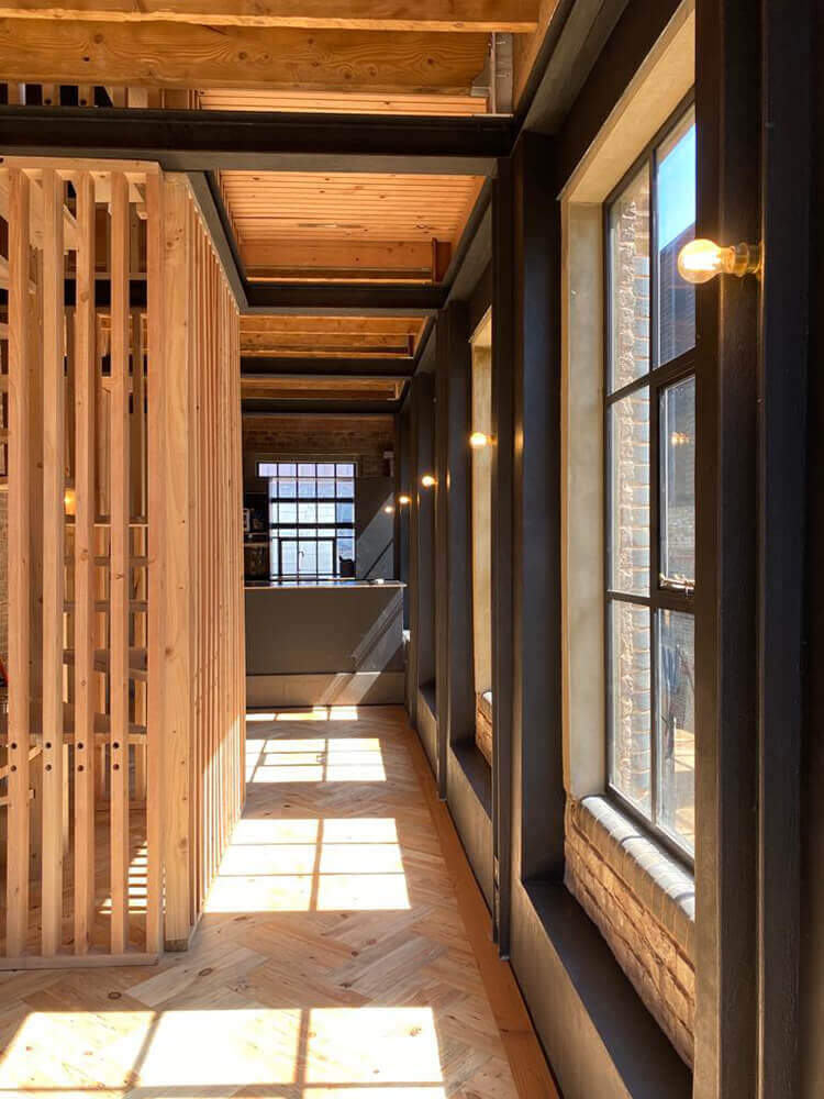 new staircase in Essex home