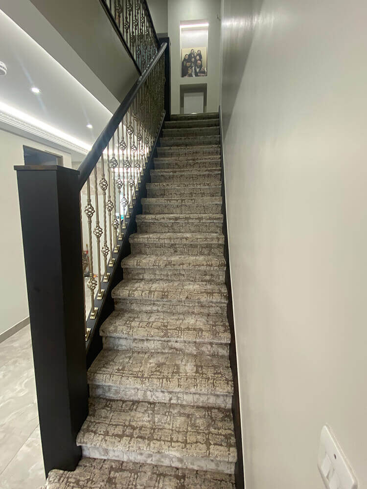 new staircase in Essex home