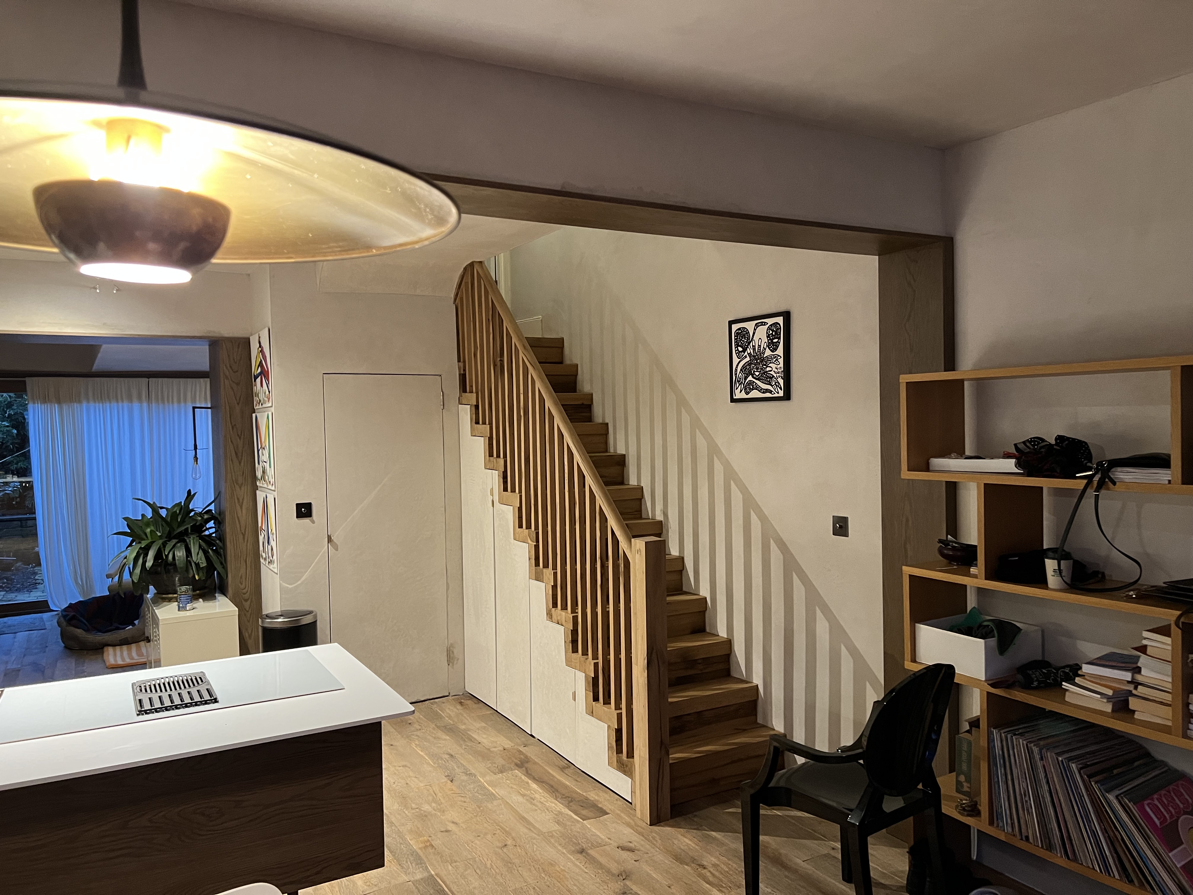 new staircase in Essex home